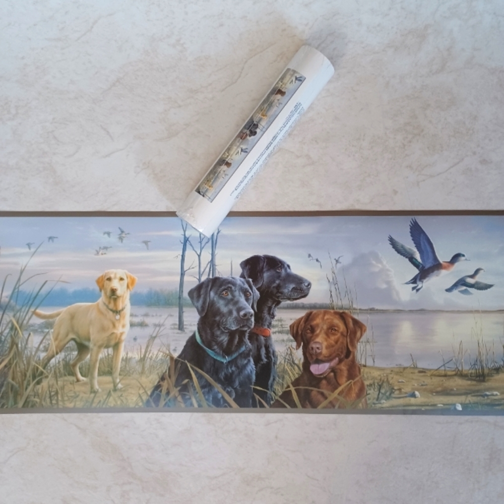 Wallpaper Border Hunting Labador Retrievers - open roll